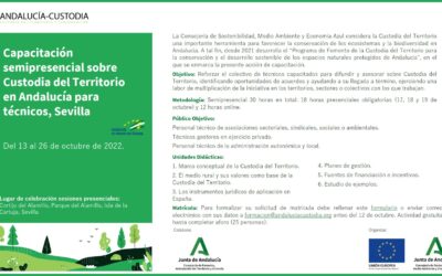 Capacitación semipresencial sobre Custodia del Territorio en Andalucía para técnicos, Sevilla